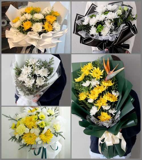 河南漯河郾城区黑龙潭乡白事花束代送